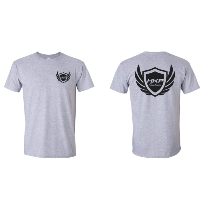 Grey HKP Customs Logo T Shirt