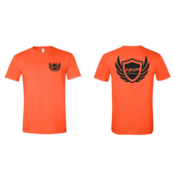 HKP Customs Logo Wings Orange Shirt
