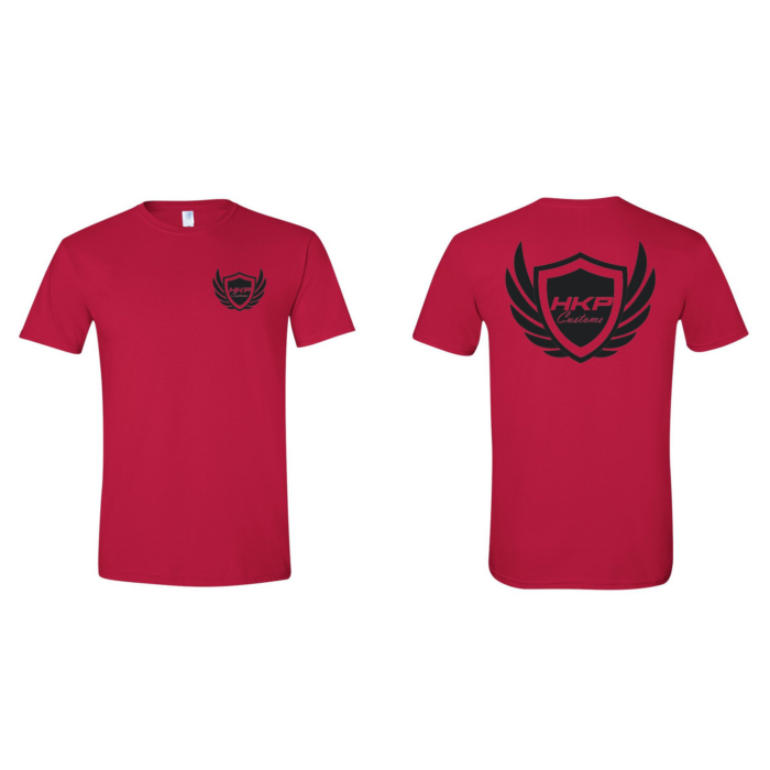 Red HKP Customs Logo T Shirt