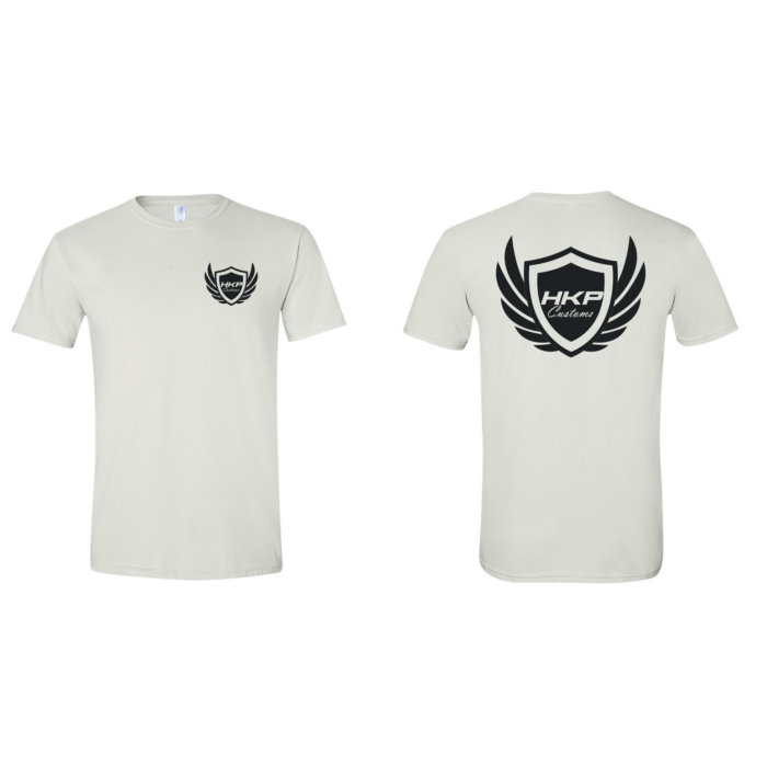 White HKP Customs Logo T Shirt