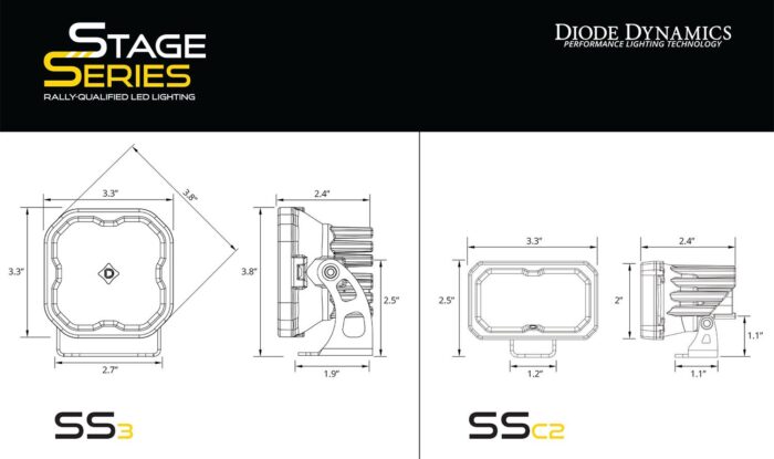 Diode SSC2 SS3 LED Ditch Lights