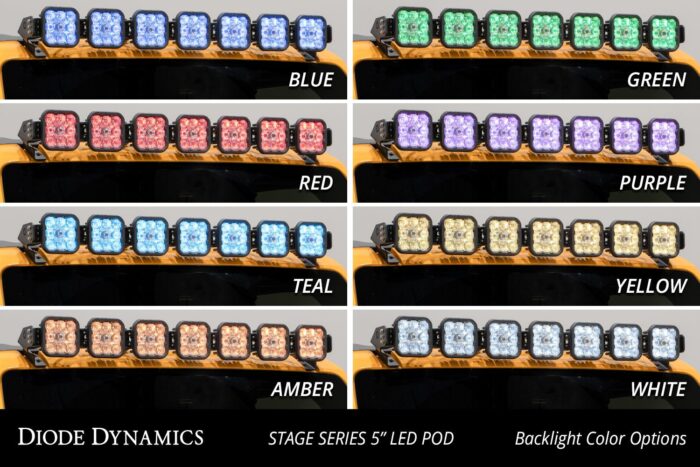Stage Series RGB LED Color Changing Pod Lights