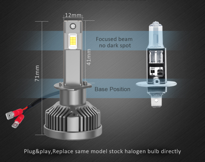 LumaWerx 9G 2.0 H1 Halogen Output Comparison
