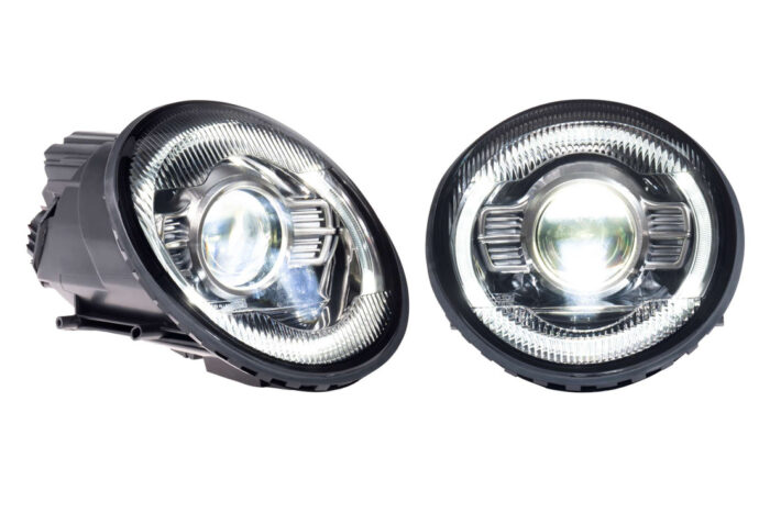 Modern White Porsche LED Headlights