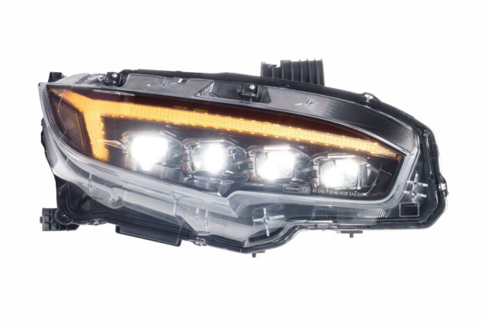 Honda Civic Amber DRL Morimoto XB Headlights