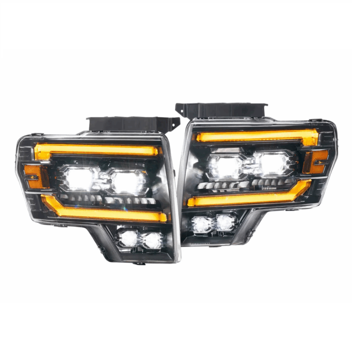 Amber DRL F150 XB LED Headlights