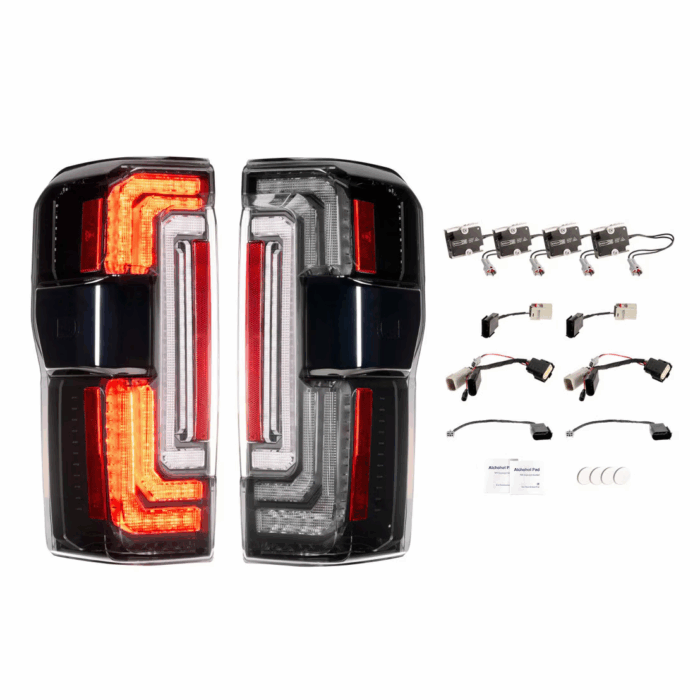 Super Duty Smoked Morimoto XB LED Tail Lamp Lights
