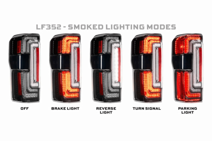 Super Duty Smoked XB LED Tail Lights