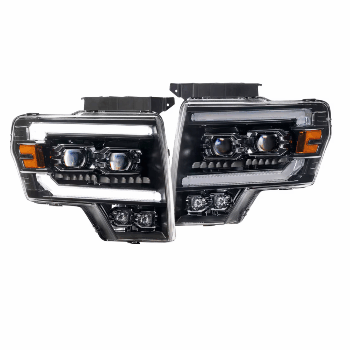 White DRL F150 XB LED Headlights