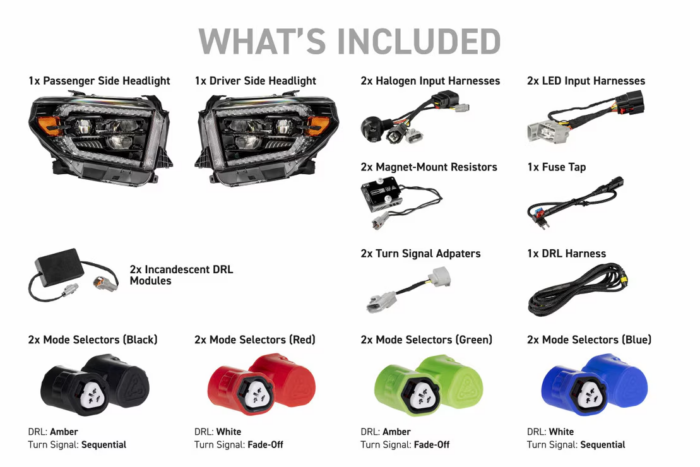 Tundra Evo White Amber DRL Morimoto XB LED Tundra Evo White Amber DRL Morimoto XB LED